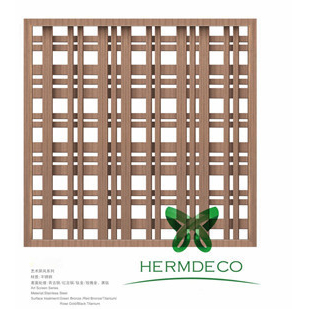 Low MOQ for Decorative Sheet Metal -
 Wire-Wove Stainless Steel Exterior Wall Partition Decorative Panels For Luxurious Inn Ceiling-HM-PT017 – Hermes Steel