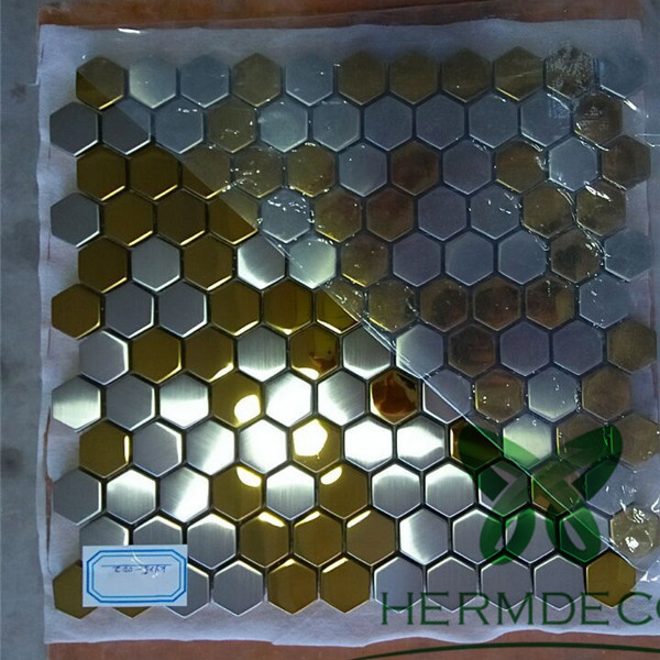 Big discounting 0.9mm 304 Ti Gold Stainless Steel Sheet -
 Stainless Steel Sheet, Stainless Steel 304 Price, 304 Stainlesssteel Mosaic For Wall And Floor Decoration-HM-MS052 – Hermes Steel