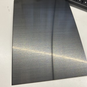 304 316 Decorative Metal Panel Brushed Finish 4X8ft Black Hairline Stainless Steel Sheet
