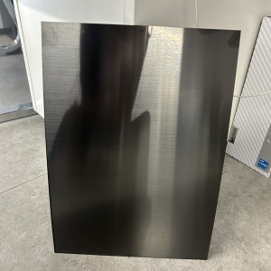 PVD color coating black titanium hairline stainless steel sheet