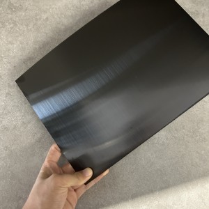 PVD color coating black titanium hairline stainless steel sheet