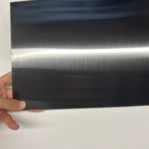 PVD color coating black titanium hairline stainless steel sheet