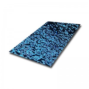 blue small wave water ripple finish stainless steel sheet – hermes steel