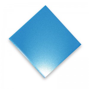 Blue Bead Blasted Metal Sheet – decoration stainless steel color sheet