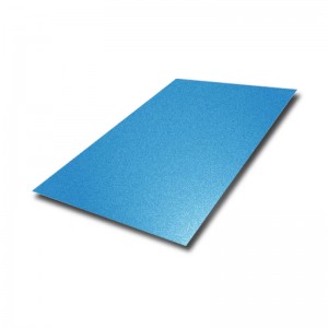 Blue Bead Blasted Metal Sheet – decoration stainless steel color sheet