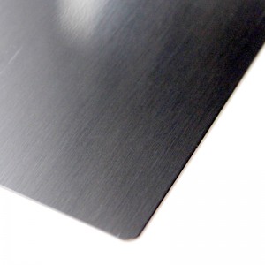 304 #4 Brushed Finish hairline no.4 stainless steel sheet black decorative stainless steel sheet – Hermes steel