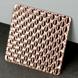 301 304 316 Millet Rose Gold Embossed Stainless Steel Sheet – Hermes steel
