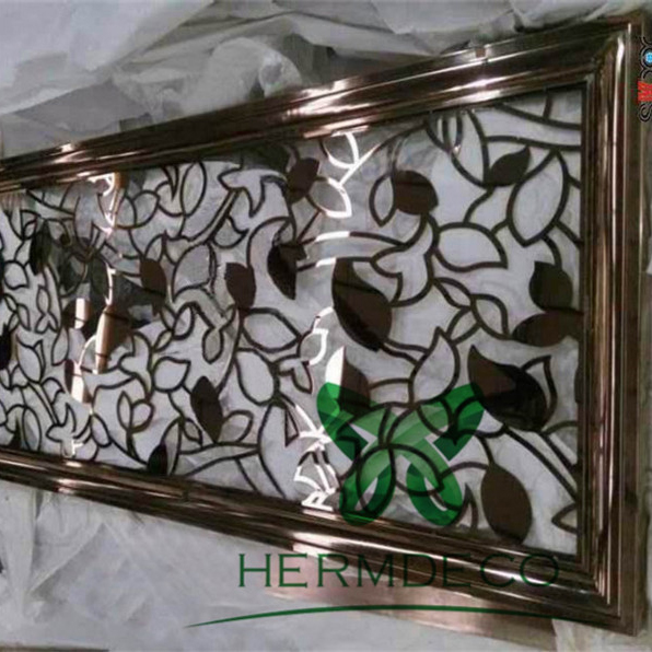 Factory Selling Stainless Steel Sheet Circles -
 Living Room Partition Design Stainless Steel Partition-HM-PT006 – Hermes Steel