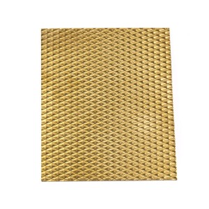 Gold SS Embossed Sheet Diamond Embossed Finish Stainless Steel Sheet