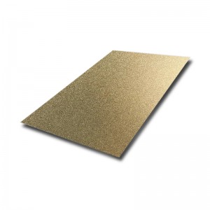 Champagne Gold Decorative Sand Blasted Stainless Steel Sheets – hermes steel