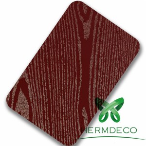 Factory Selling Decorative Stainless Steel Sheet -
 Foshan Lamination Finish 201 304 Red Wood Quality Stainless Steel Sheet-HM-030 – Hermes Steel