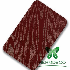 Factory Selling Decorative Stainless Steel Sheet -
 Foshan Lamination Finish 201 304 Red Wood Quality Stainless Steel Sheet-HM-030 – Hermes Steel