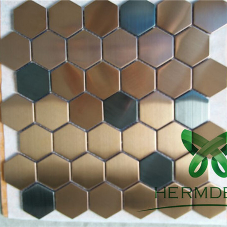 Korea Colorful Mosaic Stainless Sheets Of Steel For Luxurious Doors-HM-MS056