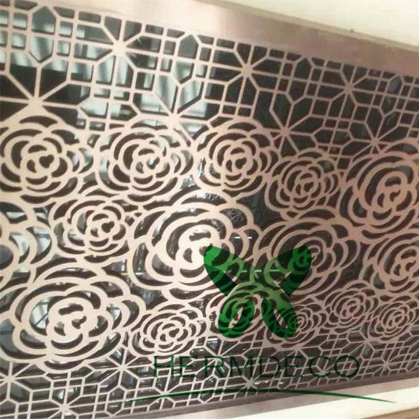 Popular Design for Elevator Interior -
 Stainless Steel Partition Metal Screen Laser Cut Outdoor Metal Screen-HM-PT005 – Hermes Steel