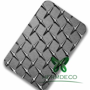 Checker Embossed Stainless Steel Sheet With Color-HM-CK020
