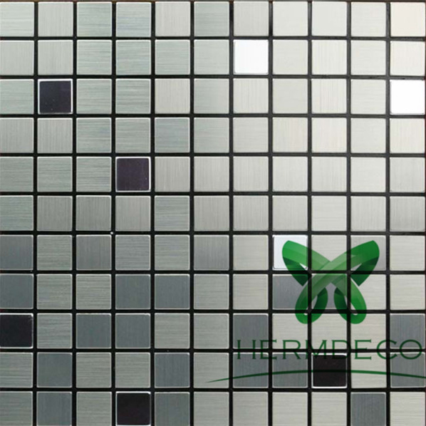 High Quality for Color Green Stainless Steel Sheet -
 Glossy Gold And Silver Fish Scale Stainless Steel 3D Metal Mosaic Tile For Kitchen Backsplash Walls-HM-MS040 – Hermes Steel