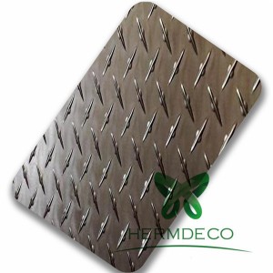 Checkered Hot Rolled Stainless Steel Plate 304 201-HM-CK013
