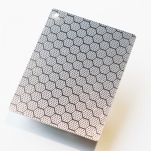 304 SS Sheet hexagonal pattern Embossed Stainless Steel Sheet – Hermes steel