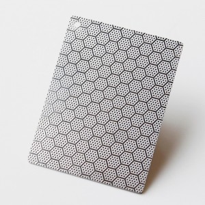 304 SS Sheet hexagonal pattern Embossed Stainless Steel Sheet – Hermes steel