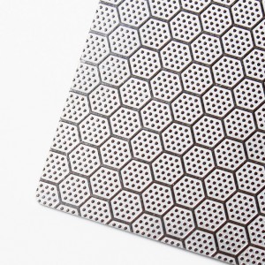 304 SS Sheet hexagonal pattern Embossed Stainless Steel Sheet – Hermes steel
