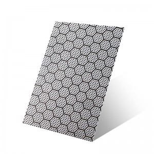 304 SS Sheet hexagonal pattern Embossed Stainless Steel Sheet – Hermes steel