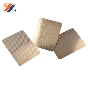 304 Bright finish decoration embossed stamped metal stainless steel sheet