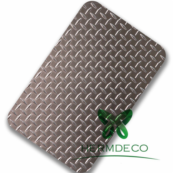 304 Stainless Steel Checkered 3Mm Chequer Plate Importer-HM-CK001