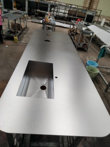 Customized Thickness Bead Blasted Stainless Steel Plate 304 Anti-scratch Stainless Steel Sheet for Countertop