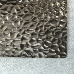 Sliver Honeycomb embossed stainless steel sheet – Hermes Steel