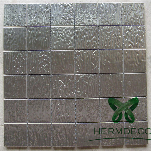 Personlized Products 309s Cold Rolled Stainless Steel Strip -
 Manufacturers Promotional Spot Silver 304 Stainless Steel Brushed Brick Metal Mosaic-HM-MS036 – Hermes Steel