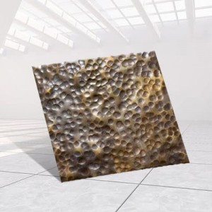 SUS 316 430 304 Wall Panel Antique Hammered Texture Stainless Steel Sheet for Decorative