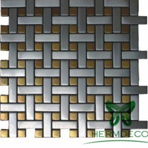 China Wholesale 4×8 Stainless Steel Suppliers – 
 Foshan Glass Mosaic Wall Decoration Crystal Glass Stainless Steel 3D Broken Edage Mosaic Tile-HM-MS028 – Hermes Steel