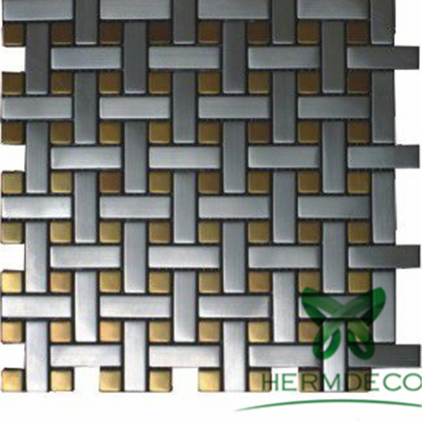 PriceList for 304 316 Stainless Steel -
 Foshan Glass Mosaic Wall Decoration Crystal Glass Stainless Steel 3D Broken Edage Mosaic Tile-HM-MS028 – Hermes Steel