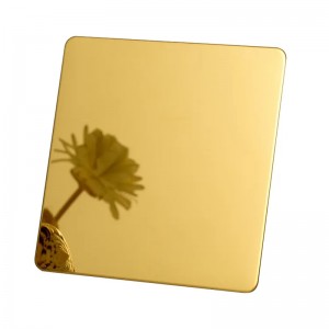 304 0.3-3mm Thick Pvd Coated Mirror Finish Color Stainless Steel Sheets