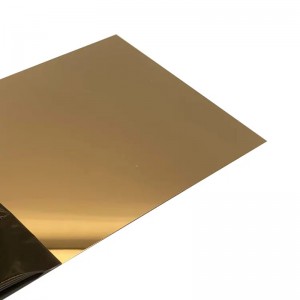 304 0.3-3mm Thick Pvd Coated Mirror Finish Color Stainless Steel Sheets