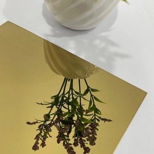 PVD Color Coated Gold Mirror Stainless Steel Sheets