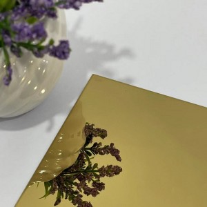 PVD Color Coated Gold Mirror Stainless Steel Sheets