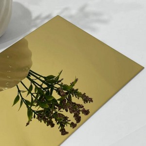 PVD Color Coated Gold Mirror Stainless Steel Sheets