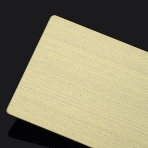 PVD Color Stainless Steel Plated Champagne Hairline Stainless Steel Sheet – Hermes Steel