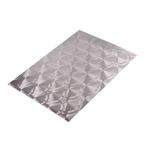 304 316 Art Pattern 3D Laser Finish Stainless Steel Metal Decorative Sheet For Shopping Mall Decoration