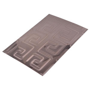 304 316 Art Pattern 3D Laser Finish Stainless Steel Metal Decorative Sheet For Shopping Mall Decoration