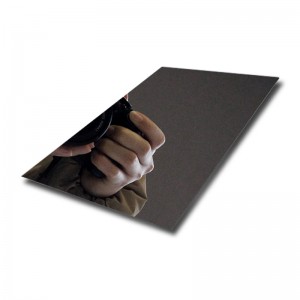 Mirror Polished Stainless Steel Sheet-Mirror black titanium stainless steel sheet-stainless steel plate-Hermes Steel