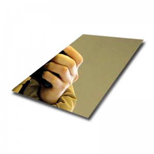 champagne gold mirror metal sheet-304 stainless steel sheet-Hermes steel