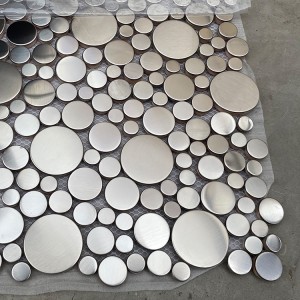 304 Metal  Stainless Steel Sheet Mosaic Wall Decor