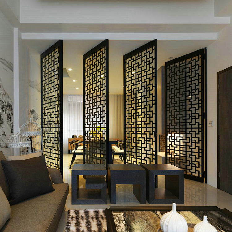 New Design Art Stainless Steel Gold Black Bronze Color Metal Room Welding Divider Partition for Architect Decoration