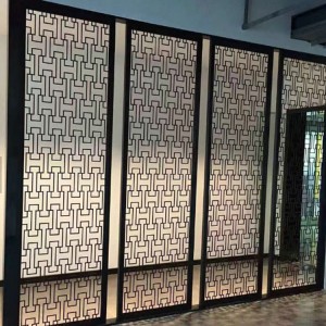 Customized Laser Cut Screen Panels Outdoor Decorative Metal Screen Restaurant Partitions Stainless Steel Metal Sheet