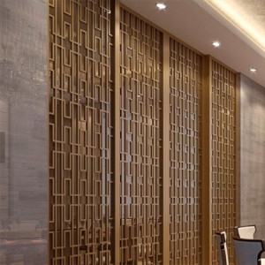 Decorative Stainless Steel Partition Screen for Wall Decoration Hotel Projects