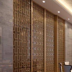 Customized Laser Cut Screen Panels Outdoor Decorative Metal Screen Restaurant Partitions Stainless Steel Metal Sheet
