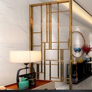 Elegant Separation Stainless Steel Sliding Room Divider