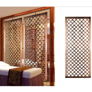 Decorative Stainless Steel Partition Screen for Wall Decoration Hotel Projects